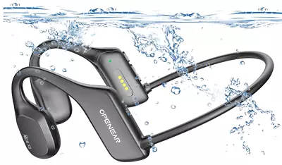 OPENEAR BONE CONDUCTION HEADPHONES AS18 X2 MP3 IP68 Waterproof Swimming Cycling • $34.88