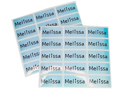 51x Blue Hologram Stick On Name Labels Great For Equipment Stationary & More • £4.89