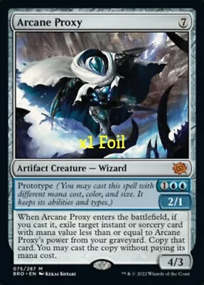 MTG Foil The Brothers' War BRO Arcane Proxy MINT • $13.99