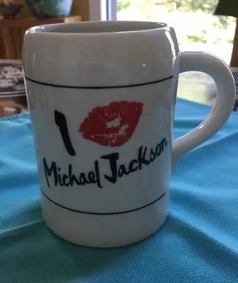 RARE Vintage I Love Michael Jackson Large Beer Mug Great Vintage Condition!  • $20