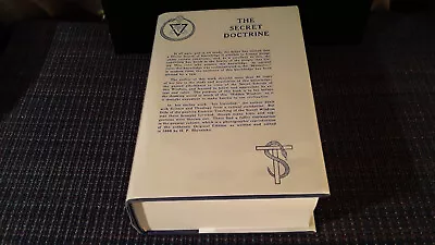 The Secret Doctrine V 1 & 2 Blavatsky HC DJ Occult Theosophy 2004 • $79