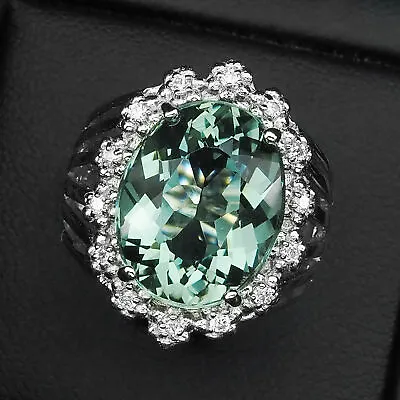 Charming Green Paraiba Tourmaline 925 Sterling Silver Handmade Engagement Rings • $53.63