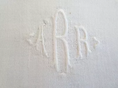 Vintage Monogramed ARR Large Linen Damask Single Napkin • $4.88