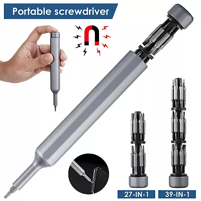 27-in-1/39-in-1 Mini Magnetic Screwdriver Kit With Multiple Bits Portable Pen ♤ • $15.99