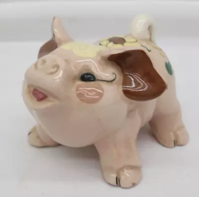 Kay Finch Pig Figurine California Pottery Crazing  LA • $45.99