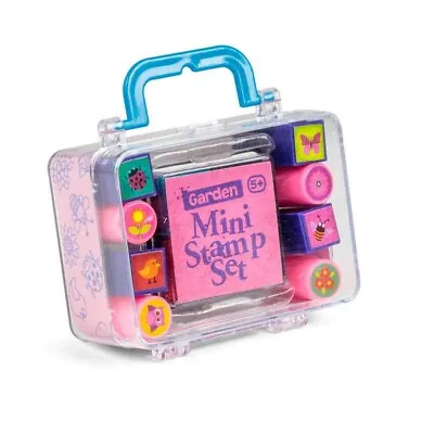 £7.83 • Buy 10Pc Kids MINI STAMPS + INK PAD BOX SET Animal Stamp Seal Kit Inking Toy Gift UK