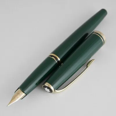 Montblanc Generation Green GT Fountain Pen EF Used FREE SHIPPING WORLDWIDE • $199