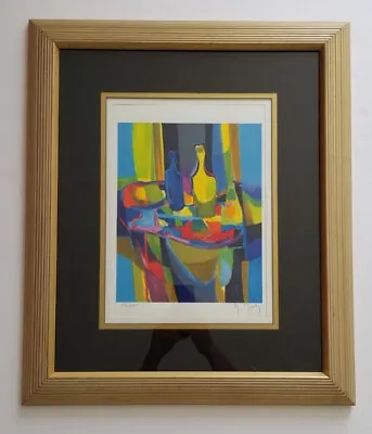 Fine Marcel Mouly (French 1918-2008) Color Lithograph Hand-Signed  Listed 26x22” • $450