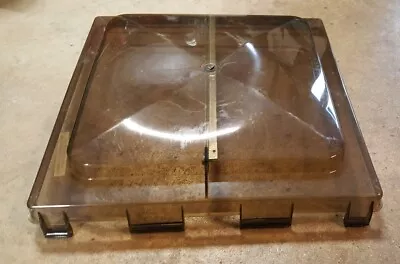 $29.81 • Buy NOS Vintage OEM JENSEN Roof Vent Cover Camper RV Trailer Pin Hinge Smoke Acrylic