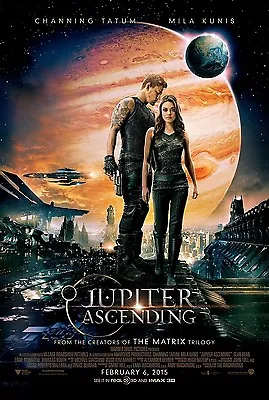 Jupiter Ascending Channing Tatum Mila Kunis DOUBLE SIDED ORIGINAL MOVIE POSTER • £19.99