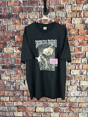 Vintage Pro Rodeo Sunshine State Black XL T Shirt Bull Riding Florida USA • $35