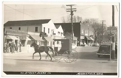 Middlefield Ohio OH ~ D. Schneider Dept. Store  & Town RPPC Real Photo 1950's • $8.99