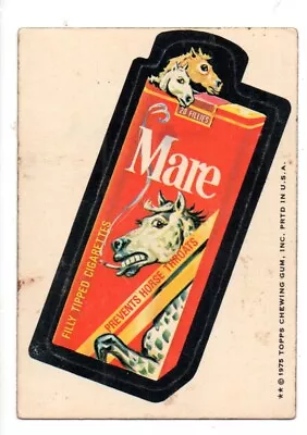 1975 Wacky Packages Series 15    MARE    White Back • $5