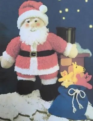 1XF - Knitting Pattern - Father Christmas Santa DK Toy Xmas • £2.15