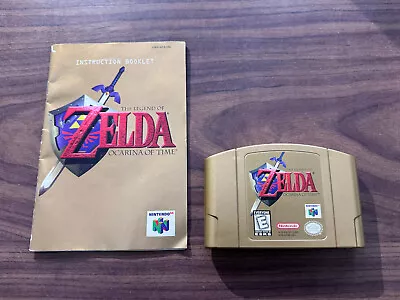 Legend Of Zelda: Ocarina Of Time (Nintendo 64 N64) -- Gold Collector's Edition • $134.95
