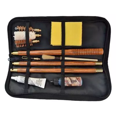 Shotgun Cleaning Kit 12 Gauge Travel Pouch Wooden Rods • £28.17