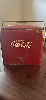 Vintage 1950s Coca Cola Cooler Ice Chest Action  • $90