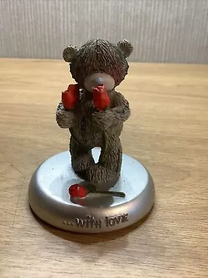 £7.95 • Buy Me To You Bear Figurine Ornament Tatty Teddy Retired Cake Topper With Love Roses
