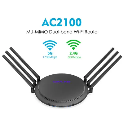 WAVLINK AC2100 Wireless Router Dual Band WiFi Gigabit Internet Router MU-MIMO • $34.49