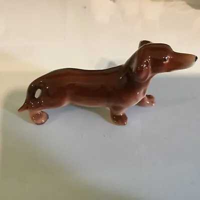 Victoria Ceramics Vintage Ceramic  Dachshund Dog Figurine   Made In Japan • $6.99