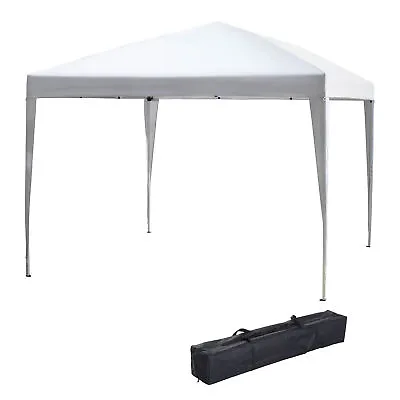 Outsunny 3 X 3m Garden Pop Up Gazebo Marquee Party Tent Wedding Canopy White • £51.99