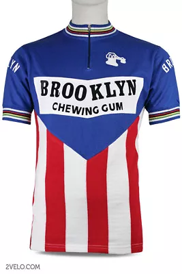 $109 • Buy BROOKLYN Vintage Style Wool Jersey, New, Maglia, Maillot, Size L