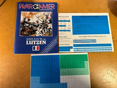 Napoleon At Lutzen COMPLETE & UNPUNCHED With Wargamer Mag. By 3W • £25