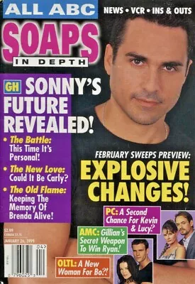 ABC SOAPS IN DEPTH MAGAZINE ~ January 26 1999 ~ Maurice Benard ~ H-4-2 • $9.99