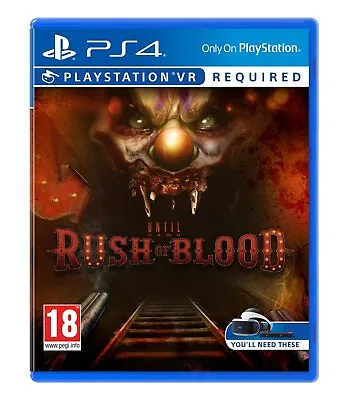 PlayStation 4 Until Dawn: Rush Of Blood (Uk) (Vr) Game NEW • $41.37