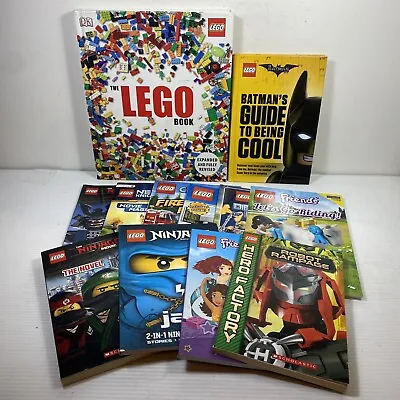 12 Lot Lego City Nexo Knights Ninjago Movie Friends Hero Factory Books • $49.95