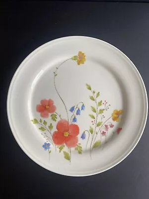 Mikasa JUST FLOWERS A4-182 Bone China  10 1/2  Dinner Plate Set Of 3 • $32.77