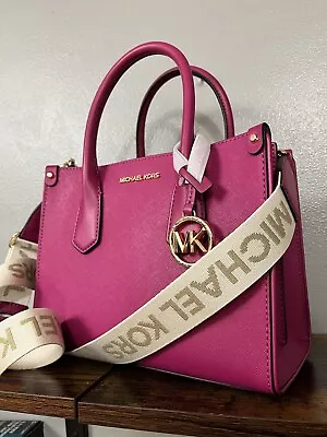 NWT Michael Kors Maple Women's Signature MK Logo Small Satchel/Crossbody Bag HTF • $325