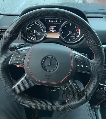 AMG Carbon Fiber Steering Wheel Perforated Leather For Mercedes-benz G63 G Class • $593.60