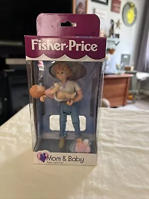Mattel Fisher-Price Loving Family MOM And Baby Sealed Dollhouse Figures Vtg 1999 • $39.50