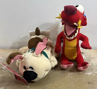 Disney Store Mulan Little Brother & Mushu 7” Bean Bag Plush W/Tag • $12.99