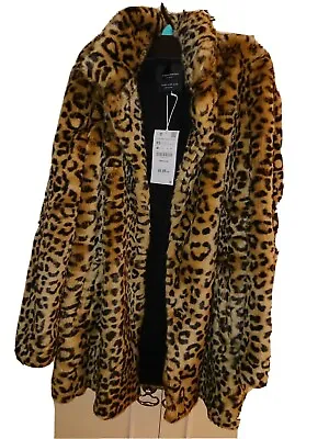 $87.83 • Buy Zara Leopard Print Coat Xs BNWT