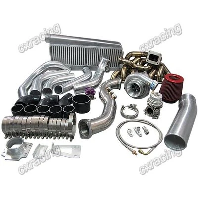 $4559 • Buy CXRacing GT35 Turbo Intercooler Kit For Toyota Lexus SC300 2JZGE 2JZ-GE Black