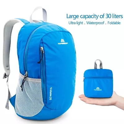 30L Waterproof Men Foldable Backpack Travel Outdoor Trekking Hiking Bags • $33.99