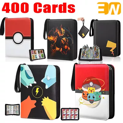 Card Book Holder Binder Album Collection Pocket 400 Trading Pokemon Card Case • $20.95