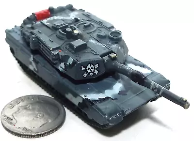 Small Micro Machine M-1 Abrams Tank In Dark Winter Camo / Skull & Cross Bones #1 • $10