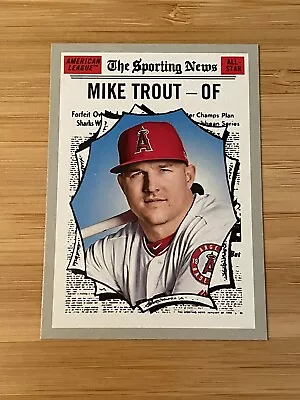 2018 PLAYER OF THE YEAR MIKE TROUT Angels The Sporting News 2019 Topps #357 • $4.99