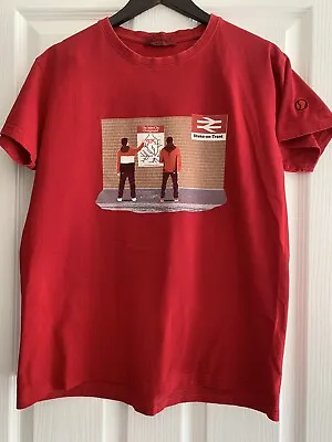 £8 • Buy 80s Casuals Red T-shirt Stoke On Trent Size M 21PTP