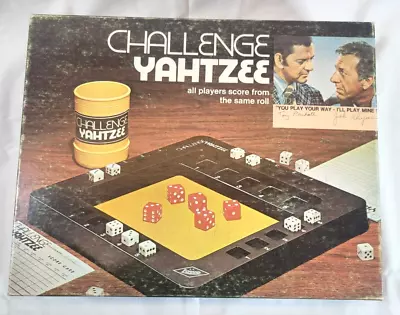 Vintage 1974 Challenge Yahtzee The Odd Couple Complete With Score Cards • $17.99