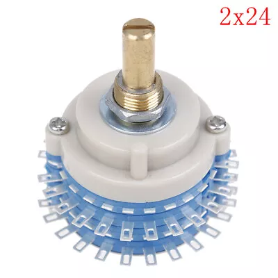 2Pole 24step 2x24 Rotary Switch Attenuator Volume Control DIY Pot Potenti*zo • $10.41