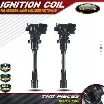 2x Ignition Coil For Mitsubishi Lancer Outlander Pajero Proton Waja 1.8/2.0/2.4L • $42.99