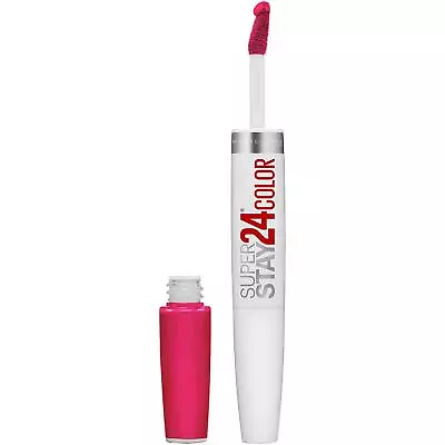 Maybelline Super Stay 24 2-Step Liquid Lipstick Makeup Crisp Magenta Neon Pink • $7.99