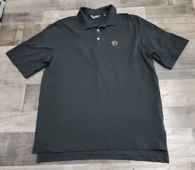 Men's Polo Golf Ralph Lauren Black Polo Shirt W/ Embroidered Seminole Logo Sz XL • $29.99