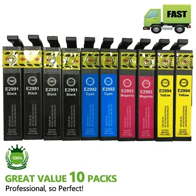 $18.89 • Buy 10 Ink Cartridges For Epson 29XL XP235 XP245 XP332 XP335 XP432 XP435 Printer