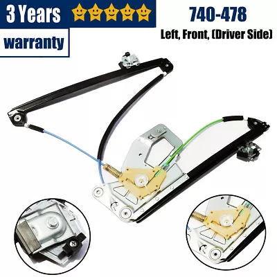 Power Window Regulator For BMW E39 525i 528i 530i 540i M5 Front Left Driver Side • $34.20