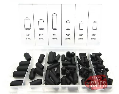 80pc Carburetor And Vacuum PVC Cap Assortment Kit 5/32  - 3/8  For Auto Repair • $9.93